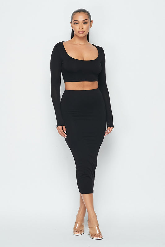 Meant To Be Midi Skirt Set