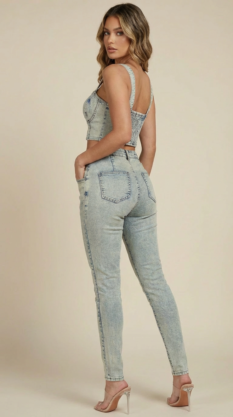 Elevated Allure Denim Set
