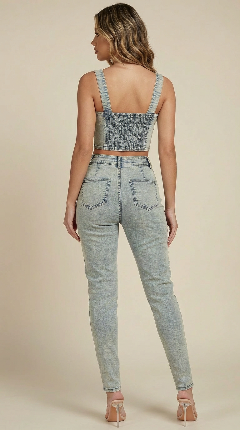 Elevated Allure Denim Set